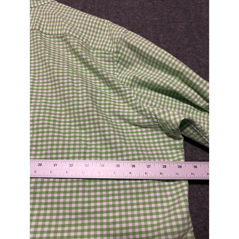 Ralph lauren button down shirt sleeve green size 2XB flesh pony gingham check - Picture 7 of 7